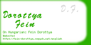 dorottya fein business card